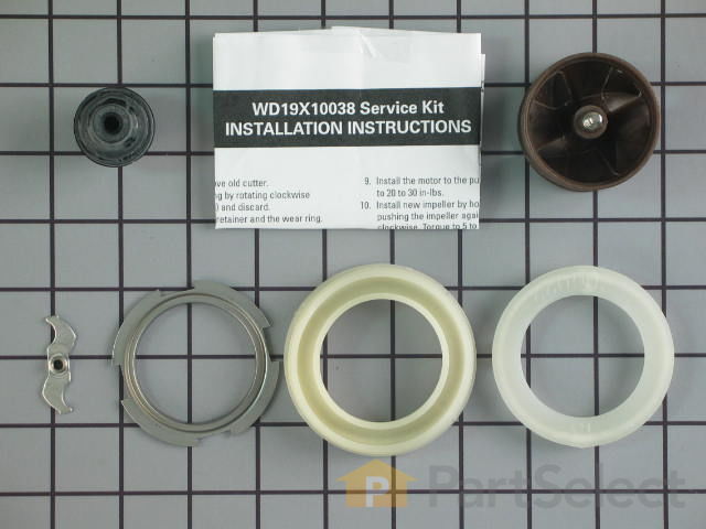 GE Dishwasher Impeller and Seal Kit WD19X10038 