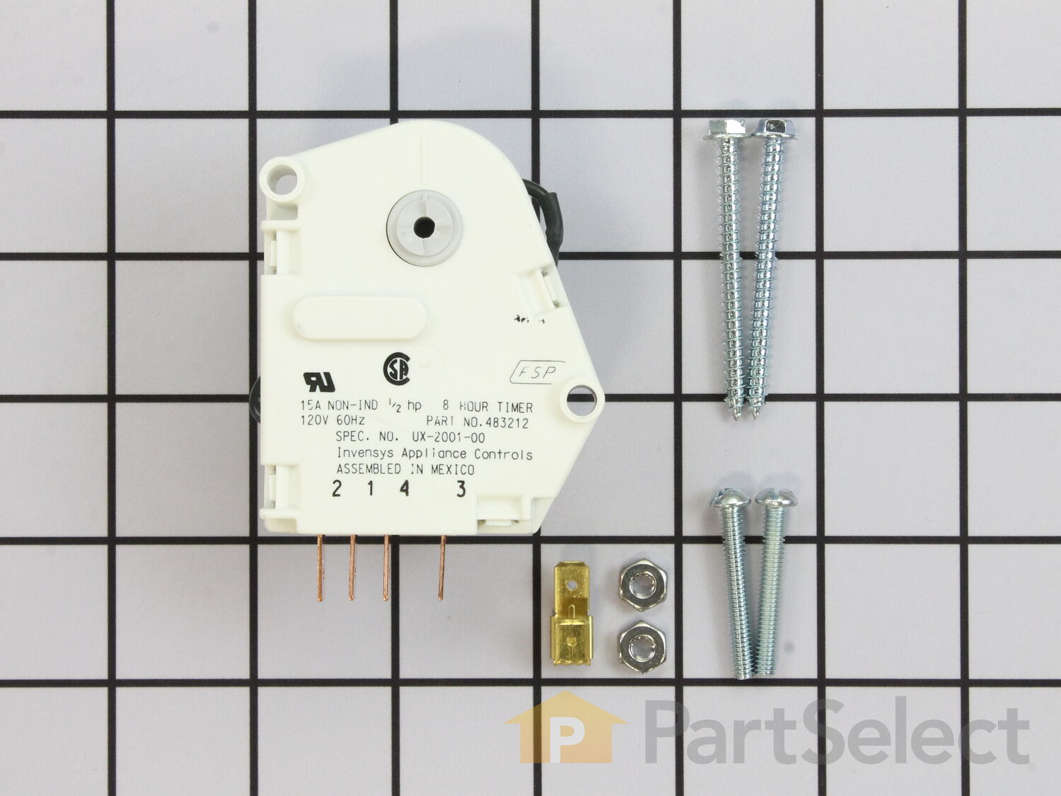 PS327819 2183400 Defrost Timer for Whirlpool Sears AP2984369