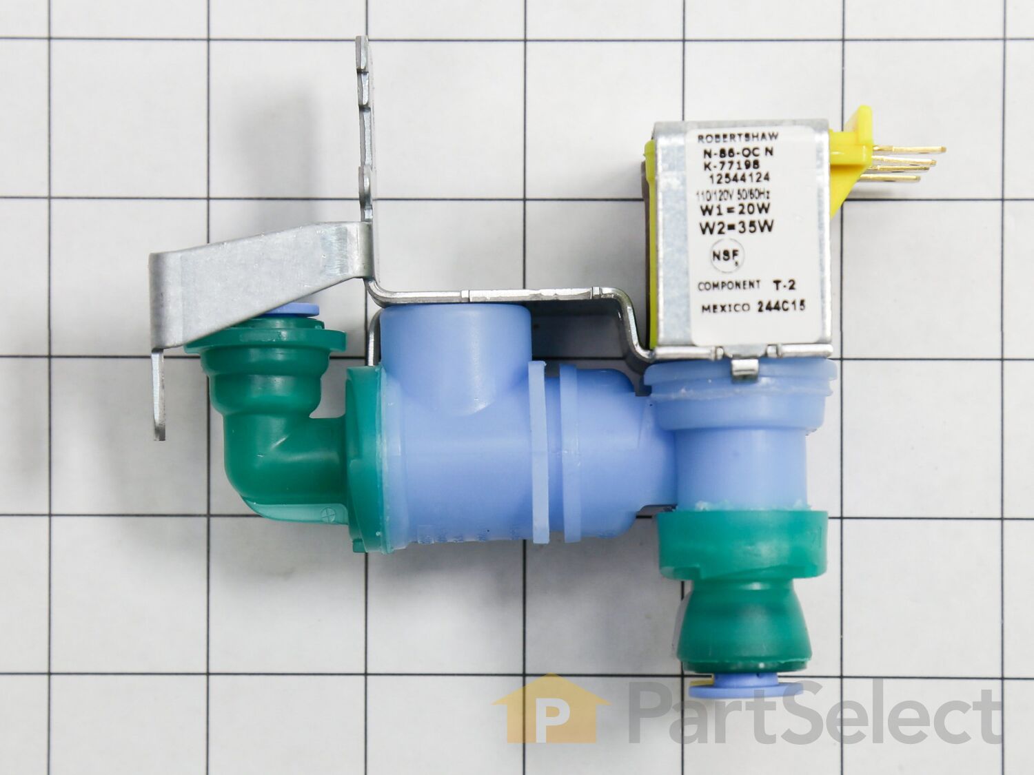 Refrigerator Water Ice Valve For Kenmore Whirlpool  WP12544124 12544124 K-77198 
