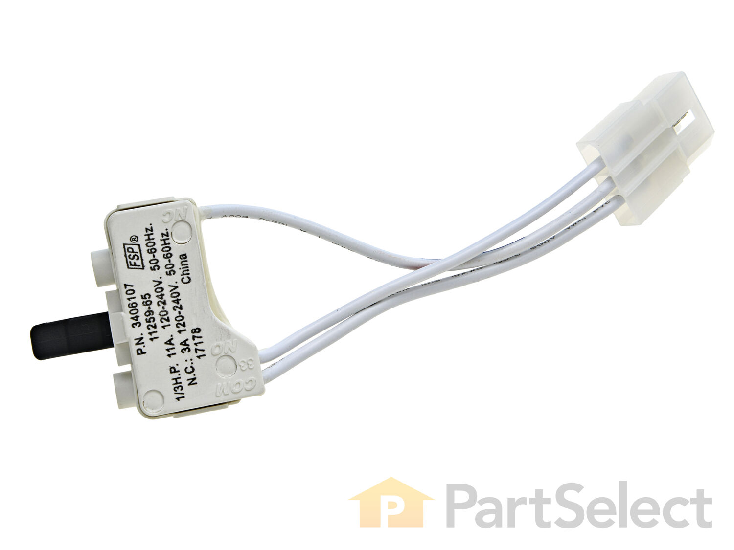 3406109 Dryer Door Switch for Whirlpool Kenmore Maytag 2Pack Ships from CANADA 