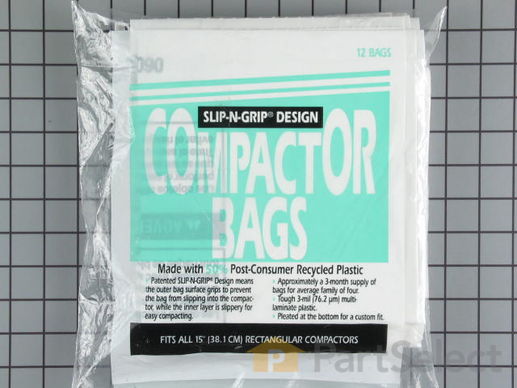 258002-1-M-GE-WC60X5017         -Compactor Bags - Package of 12