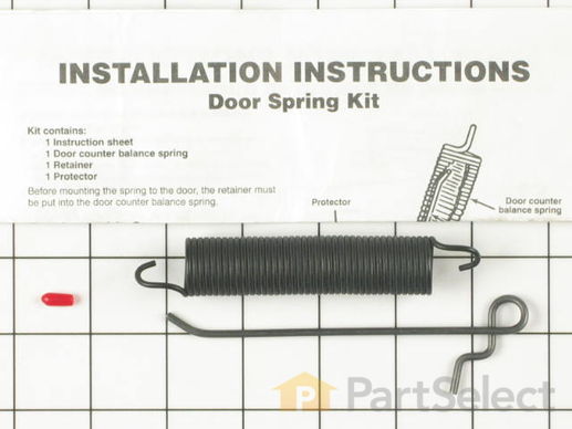 382742-2-M-Whirlpool-675611            -Door Spring Assembly with Adjusting Hook