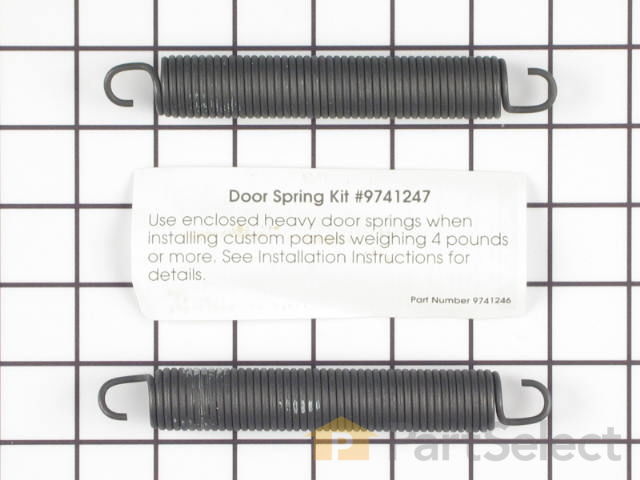 9741248 Whirlpool Heavy Duty Door Spring Kit OEM 9741248