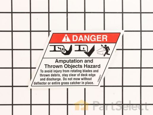 9092992-1-M-Murray-7101665YP-Decal, Danger, Do Not Operate With Out Deflector Shield