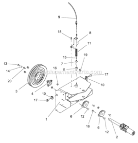 Page A Diagram and Parts List for 000101- Ariens Power Broom