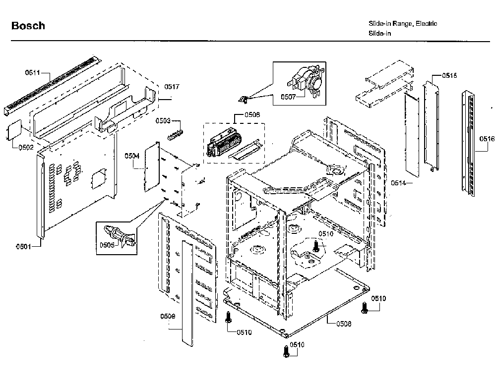 Part Location Diagram of 11002703 Bosch DUCT