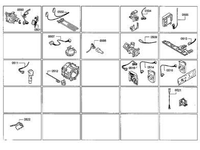 Cables Diagram and Parts List for 06 Bosch Washer