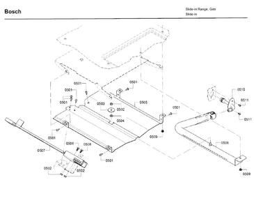Ignition Asy Diagram and Parts List for 06 Bosch Range