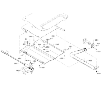 Burner-broil Diagram and Parts List for 03 Bosch Range
