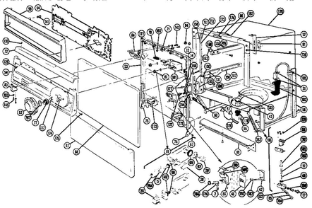 Section 3 Diagram and Parts List for  Thermador Dishwasher
