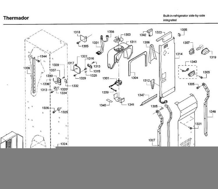 Part Location Diagram of 00747787 Bosch DUCT