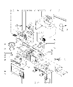 Total assembly Diagram and Parts List for  Daewoo Microwave