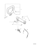 Page H Diagram and Parts List for 10001001 - 10002729 Echo Trimmer