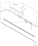 Page K Diagram and Parts List for 06001645 - 06001842 Echo Trimmer