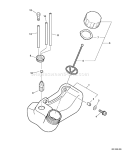 Page F Diagram and Parts List for 06001645 - 06001842 Echo Trimmer