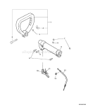 Page H Diagram and Parts List for 06001645 - 06001842 Echo Trimmer