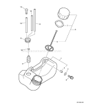 Page F Diagram and Parts List for 10001001 - 10002729 Echo Trimmer