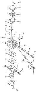 Page A Diagram and Parts List for After S/N 002704 Echo Edger
