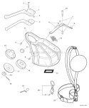 Blade Conversion Kit Diagram and Parts List for S86813001001-S86813999999 Echo Trimmer