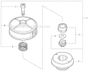 Cutting Heads - Srm Echomatic Head - 21560050 Diagram and Parts List for S86813001001-S86813999999 Echo Trimmer