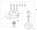 Cutting Heads - Srm Echomatic Head, Manual Dual Line Diagram and Parts List for S86813001001-S86813999999 Echo Trimmer