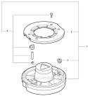 Cutting Heads - 2-Line Rapid Loader Diagram and Parts List for S86813001001-S86813999999 Echo Trimmer