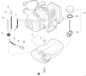 Fuel System Diagram and Parts List for S86813001001-S86813999999 Echo Trimmer