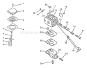 Page B Diagram and Parts List for 066001 - 098000 Echo Leaf Blower / Vacuum