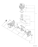 Page B Diagram and Parts List for Type 1E -After S/N 001001 Echo Leaf Blower / Vacuum