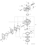 Page A Diagram and Parts List for P05711001001 - P05711999999 Echo Leaf Blower / Vacuum