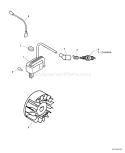 Page G Diagram and Parts List for P05711001001 - P05711999999 Echo Leaf Blower / Vacuum