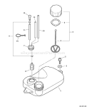 Page F Diagram and Parts List for 09001001-09999999 Echo Leaf Blower / Vacuum