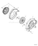 Page E Diagram and Parts List for 09001001-09999999 Echo Leaf Blower / Vacuum