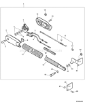 Page I Diagram and Parts List for 03001001-03999999 Echo Leaf Blower / Vacuum