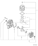 Page D Diagram and Parts List for 03001001-03999999 Echo Leaf Blower / Vacuum