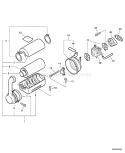 Page J Diagram and Parts List for P09411001001-P09411999999 Echo Leaf Blower / Vacuum