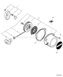 Page K Diagram and Parts List for P09411001001-P09411999999 Echo Leaf Blower / Vacuum