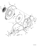 Page F Diagram and Parts List for P09411001001-P09411999999 Echo Leaf Blower / Vacuum