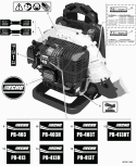 Page L Diagram and Parts List for P09512001001-P09512999999 Echo Leaf Blower / Vacuum