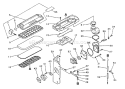 Page F Diagram and Parts List for 0034075 and Below Echo Leaf Blower / Vacuum