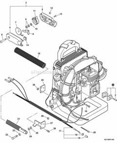 Hip_Mount_Throttle Diagram and Parts List for P31513001001 - P31513999999 Echo Leaf Blower / Vacuum