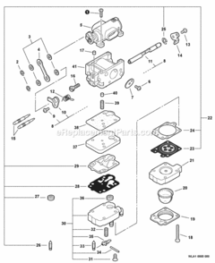 Carburetor_--_Wla-1 Diagram and Parts List for P31513001001 - P31513999999 Echo Leaf Blower / Vacuum