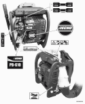 Page K Diagram and Parts List for P06713001001-P06713999999 Echo Leaf Blower / Vacuum