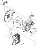 Page E Diagram and Parts List for P06713001001-P06713999999 Echo Leaf Blower / Vacuum