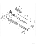 Page H Diagram and Parts List for P06713001001-P06713999999 Echo Leaf Blower / Vacuum