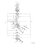 Page B Diagram and Parts List for P06713001001-P06713999999 Echo Leaf Blower / Vacuum