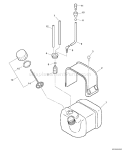 Page F Diagram and Parts List for 06007342 - 06999999 Echo Leaf Blower / Vacuum