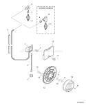 Page G Diagram and Parts List for 06007342 - 06999999 Echo Leaf Blower / Vacuum