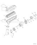 Page I Diagram and Parts List for 05001001 - 05005985 Echo Leaf Blower / Vacuum