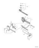 Page B Diagram and Parts List for 03001001-03999999 Echo Edger